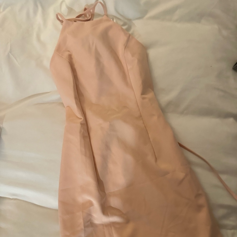 Peach more pink midi/mini dress
